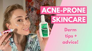 Derm Tips  Advice for AcneProne Skin  Dr Shereene Idriss [upl. by Enomyar]