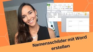 Namensschilder in Word 2010 erstellen Tutorial [upl. by Busiek969]