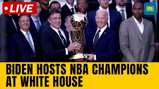 US President Joe Biden hosts NBA Champions the Boston Celtics at the White House  N18G [upl. by Brass]