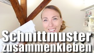 Schnittmuster schneller kleben  mit Anna von einfach nähen [upl. by Pompea]