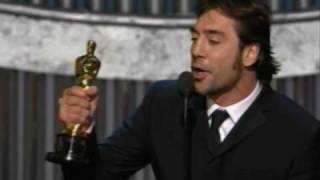 Javier Bardem winning Best Supporting Actor 80th Oscars 2008 [upl. by Airamesor]