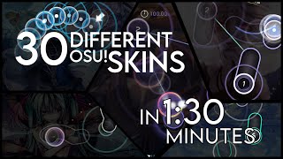 30 Different osu Skins in 130 Minutes [upl. by Nothgierc]