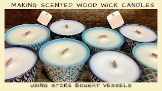 How to Make Wood Wick Scented Candles  Sourcing Unusual Vessels  Ellen Ruth Soap [upl. by Howey13]