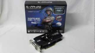 Sapphire Radeon HD 7770 Flex Edition Overview [upl. by Kashden]