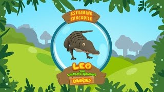 Estuarine Crocodile  Leo The Wildlife Ranger Animal Diaries  Animal Facts for Kids [upl. by Nivan914]