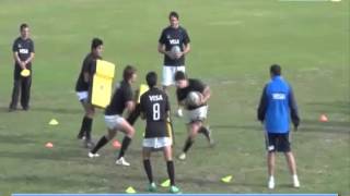 Rugby Destreza Duelo CEDAR Atacar el espacio mas cercano con 3 defensores 2do entrenam 2do ejer [upl. by Prosper]