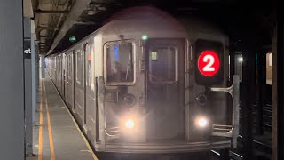 IRT Broadway7th Ave R62 R62A amp R142 1 and 2 Local trains  50th Street [upl. by Shepherd345]