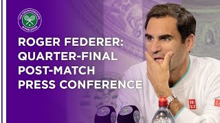 Roger Federer QuarterFinal Press Conference  Wimbledon 2021 [upl. by Ameline41]