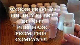 WORSE PERFUME OIL PURCHASE EVER DO NOT BUY FROM THIS COMPANY [upl. by Rehpinej]