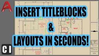 How To Insert a TITLEBLOCK in AutoCAD like a PRO [upl. by Godden]