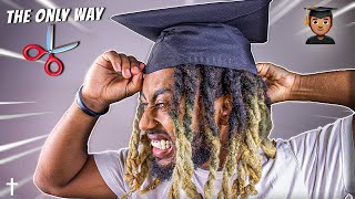 How To Wear Graduation Cap On Dreadlocks 🎓  THE ONLY WAY [upl. by Yelsa]