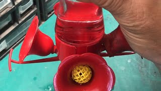 fixing a LEAKING hummingbird feeder that “attracts ants” [upl. by Nytsirk]