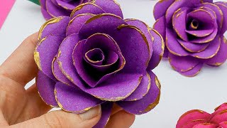 How to Make Paper Flowers  Great Paper Craft for Adults and Teens [upl. by Aleacin]