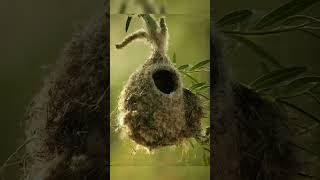 The Worlds Safest Nest Penduline Tit shorts facts science [upl. by Bari]