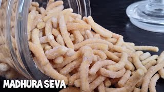 Madhura Seva Recipe  Tasty Snack Recipe  Meethi Sev  Sweet Sev [upl. by Antoinetta]