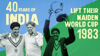 Rise of Team INDIA in CWC 1983  Kapildev Tribute [upl. by Eanom500]