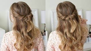 Looped Half Updo  Missy Sue [upl. by Sixel]