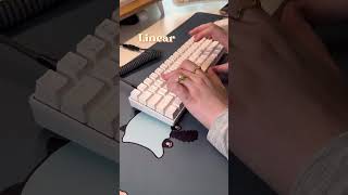 Linear vs tactile vs clicky switches Which one do you like mechanicalkeyboard asmr [upl. by Rysler]