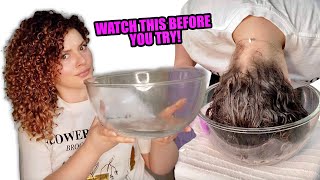 IS THE VIRAL BOWL METHOD DAMAGING TO CURLY HAIR watch this before you try [upl. by Tanner]