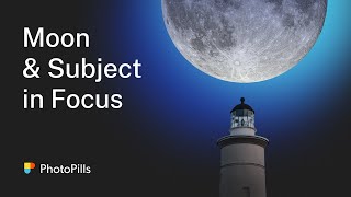 How to Get in Focus Both the Moon and the Subject with a Telephoto Lens [upl. by Fabron]