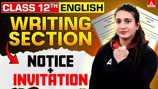 Class 12 English Writing Section Notice  Invitation  By Rubaika Maam [upl. by Pierce]