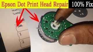 All Epson Dot Printer Head Repair Which Printing Mistakely [upl. by El]