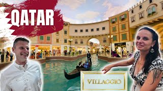 Venice inside Dohas most extravagant shopping mall Welcome to Villaggio [upl. by Yednarb]