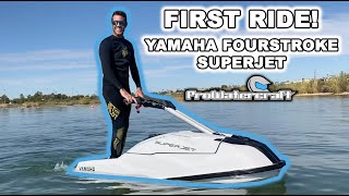 FIRST RIDE on the Yamaha fourstroke SuperJet [upl. by Anastasie557]