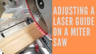 Chop Saw Laser Guide  Miter Saw Laser Guide  Oshlun Laser Washer on the Bosch GCM12SD [upl. by Markson]