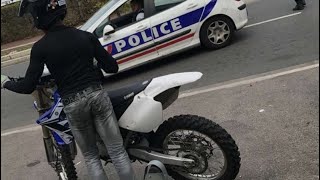 Police vs motocross en france [upl. by Elvyn]