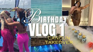 CANCUN MEXICO BIRTHDAY VLOG  Royalton Chic Resort  Room Tour  Tipsy Shon  Resort Friends [upl. by Nnanaej]