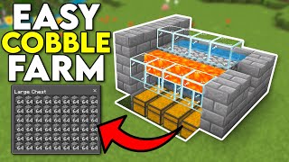 Minecraft 121 Easy Cobblestone Farm [upl. by Yesac]