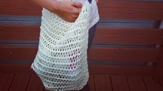 Sac cabas au tricot facile et rapide à faire [upl. by Imefulo]