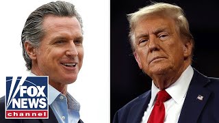 HAT IN HAND Newsom goes to White House after Trumpproofing California [upl. by Eillehs]