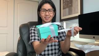 Tiffany T unboxing  Turquoise Wire Bracelet  18k gold  small [upl. by Naened]