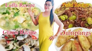 Dumpling Recipe Clams Recipe  Patai Recipe Luffas Recipe [upl. by Cottle433]