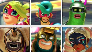 ARMS  All Characters Victory Poses  Winning Animations All DLC Included [upl. by Trometer]