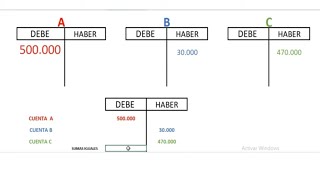 LEY DE LA PARTIDA DOBLE 🤑🤑 MANEJO BASICO DE CUENTAS T [upl. by Jefferson]