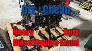 How To Make a DIY Engine Stand for Heavy Diesel Engines Like Cummins amp Powerstroke Dirt Cheap [upl. by Deloris]