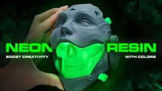 Neon Resin  Create a Fun Halloween👻  Phrozen 3D Printer [upl. by Uund]