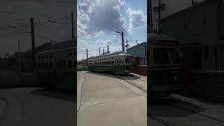 SEPTA 1947 PCC II trolley Entering Westmoreland Loop [upl. by Hanahsuar]