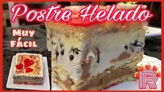 TORTA DE HELADO NAPOLITANA  helado fácil y casero [upl. by Nalyd357]