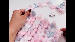 How to use Loop Yarn  Easy Baby Blanket [upl. by Bettzel454]