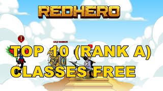 Top 10 Rank A Classes Free to Get  RedHero Aqw Private Server [upl. by Caria193]