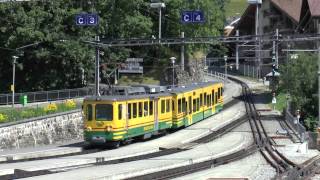 Wengen train departure [upl. by Anaic]