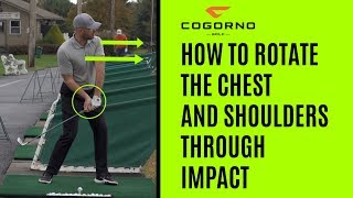 GOLF How To Rotate The Chest And Shoulders Through Impact [upl. by Shawn]