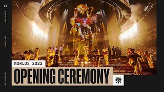 Worlds 2022 Finals Opening Ceremony Presented by Mastercard ft Lil Nas X Jackson Wang amp Edda Hayes [upl. by Yelda186]