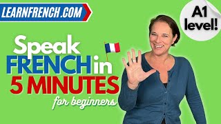 Learn to speak French in 5 minutes  a dialogue for beginners [upl. by Frydman]