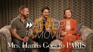 Lesley Manville Lucas Bravo amp Director Anthony Fabian on Authenticity in Mrs Harris Goes To Paris [upl. by Gabrielle]