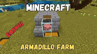 Minecraft EASY Armadillo Scute FarmTutorial [upl. by Aiekram]